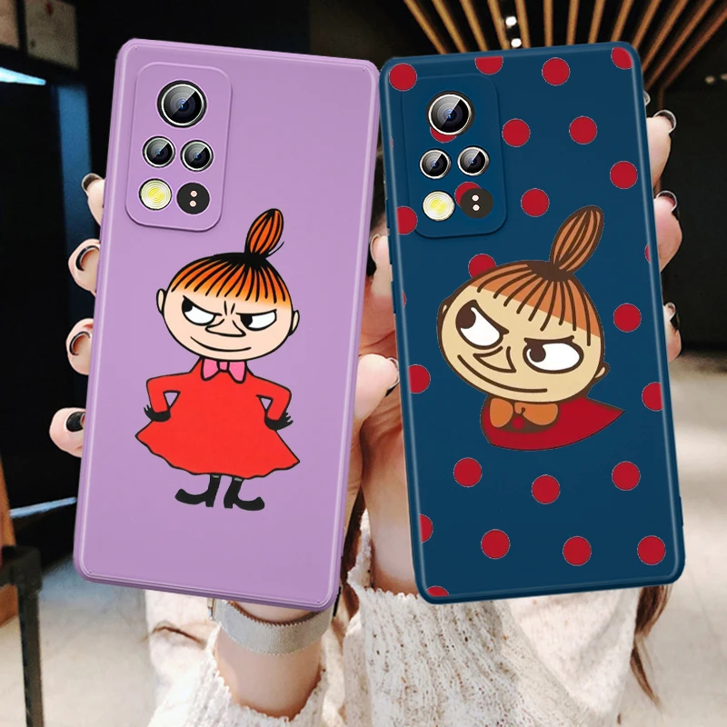 

Cute Little My Liquid Silicone Soft Cover For Honor 50 SE 30 30S 20 20i 10i 10X 9S 9C 9X Pro Plus Lite Phone Case