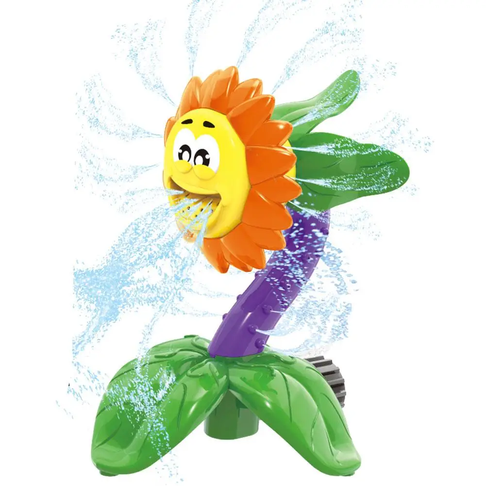 

Outdoor Water Spray Toy Kids Sunflower Sprinkler Toy Lawn Sprinkler Splash Backyard Toy For Yard Children Outdoor Water Fun