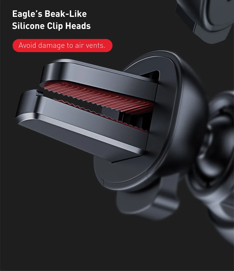Baseus Gravity Car Holder For Phone in Car Air Vent Mount Holder Stand for iPhone 12 Air Vent Mount Cell Phone Support wooden mobile stand