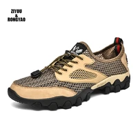 men sandals non slip breathable wading creek shoes casual summer hiking mesh outdoor fishing luxury brand quick dry waterproof