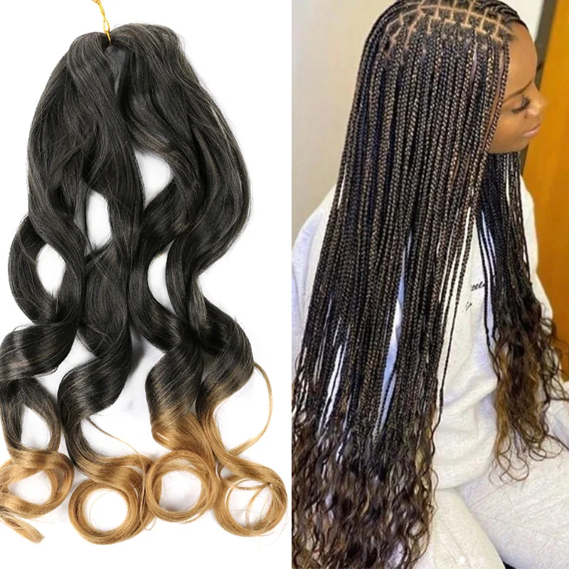 

Saisity 22" Spiral Curls Synthetic YaKi Hair Bundles Loose Wave Braiding Hair Crochet Braids Blonde Freetress Wavy HairExtension