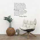 Женская красота Одри Хепберн цитаты DIY Настенная Наклейка виниловая стена искусство домашний декор Фреска модные высказки WL2209