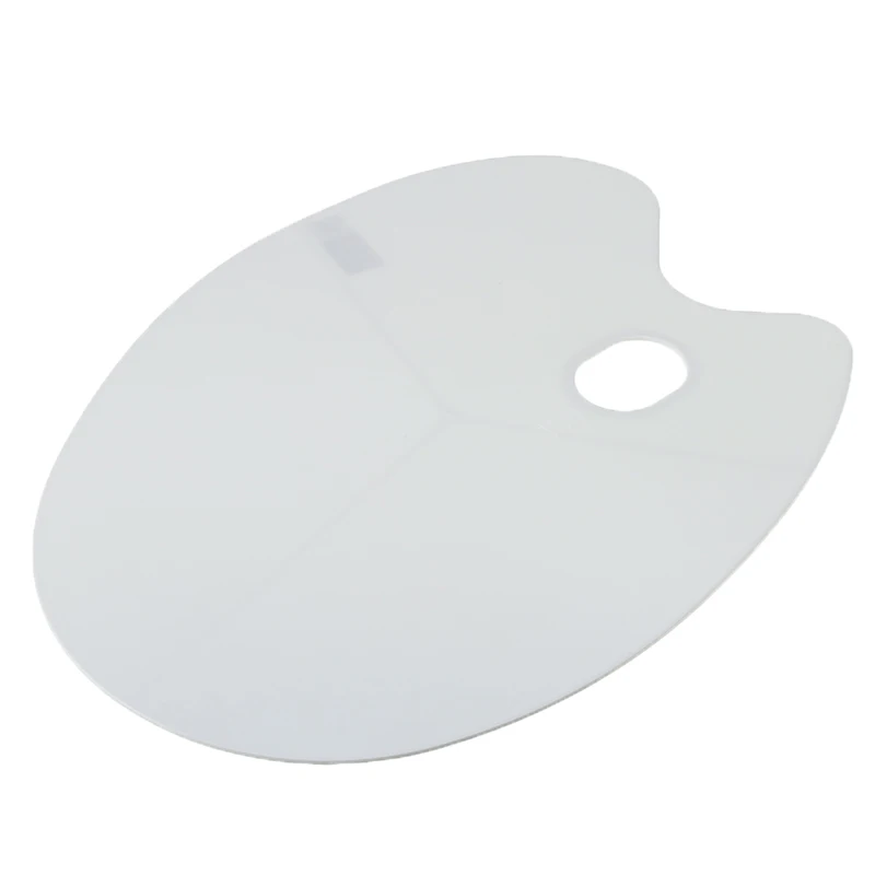 

Wooden Square Oval Palette Tray Flat Smooth Watercolor Artist Acrylic Oil Painting Palette With Thumb Hole Art Supplies 30x40cm