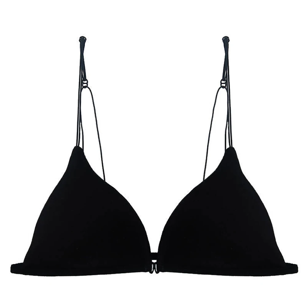 

Sports bra Sexy women's underwear seamless front closed wireless bralette push-ups backless comfortable soft bra