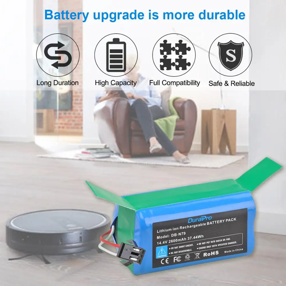 2600mAh 14 4 V литий-ионный аккумулятор для CONGA EXCELLENCE 990 Ecovacs Deebot N79 N79S DN622 Eufy Robovac 11 11S 12 15C