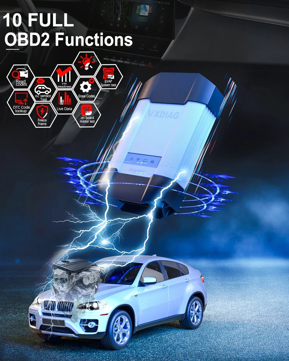 OBD2 Оригинальный VXDIAG C6 диагностический инструмент для Benz мощный чем Star C4 C5 с HDD XENTRY