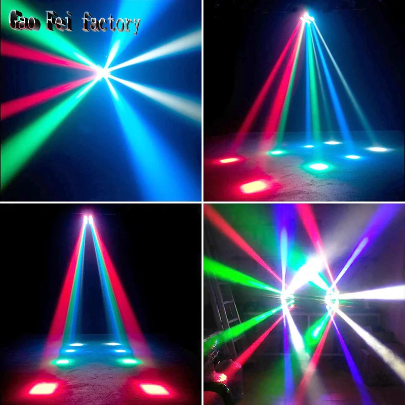 Светодиодный сценический светильник DMX с вращающейся головкой миниатюрный луч