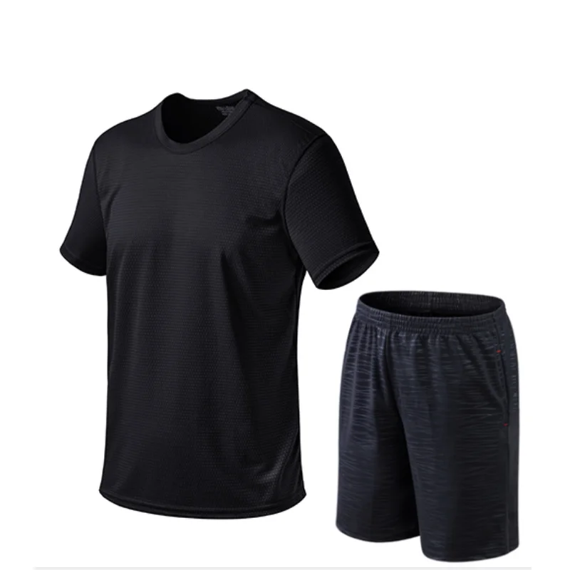 

Men's Tracksuit Summer Clothes Sportswear Two Piece Set T Shirt Shorts Brand Track Clothing Male Sweatsuit Sports Suits Husband