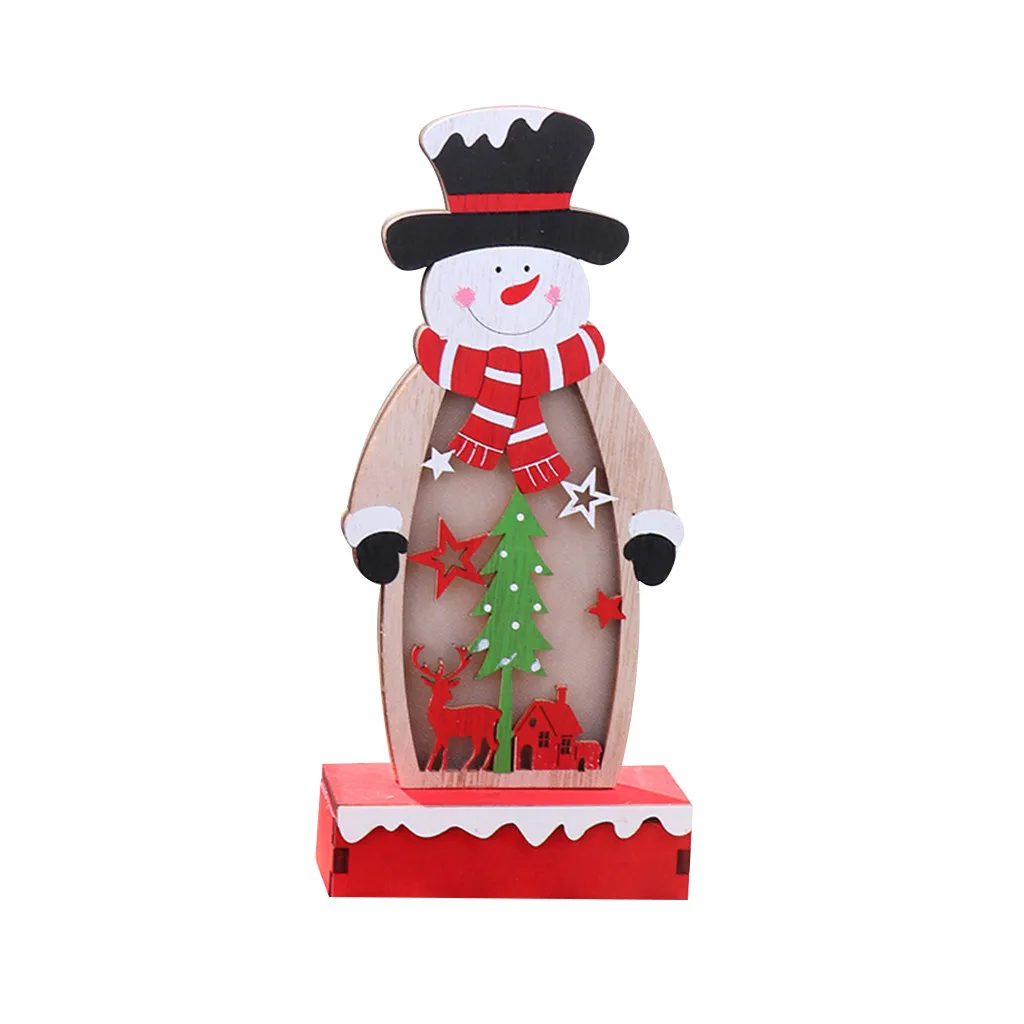 Рождественское украшение расписанный старый человек для окна светильник