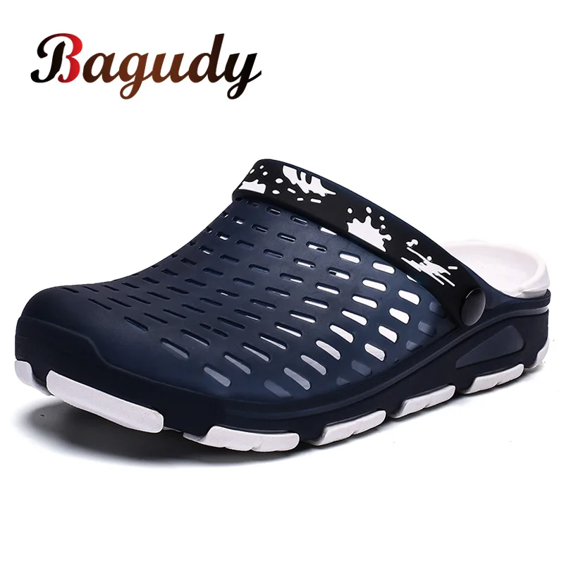 Новинка Качественные Нескользящие тапочки на резиновой подошве Мужские пляжные