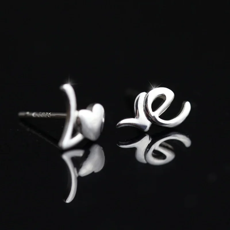 Женские серьги-гвоздики из серебра 925 пробы EA53 | Украшения и аксессуары