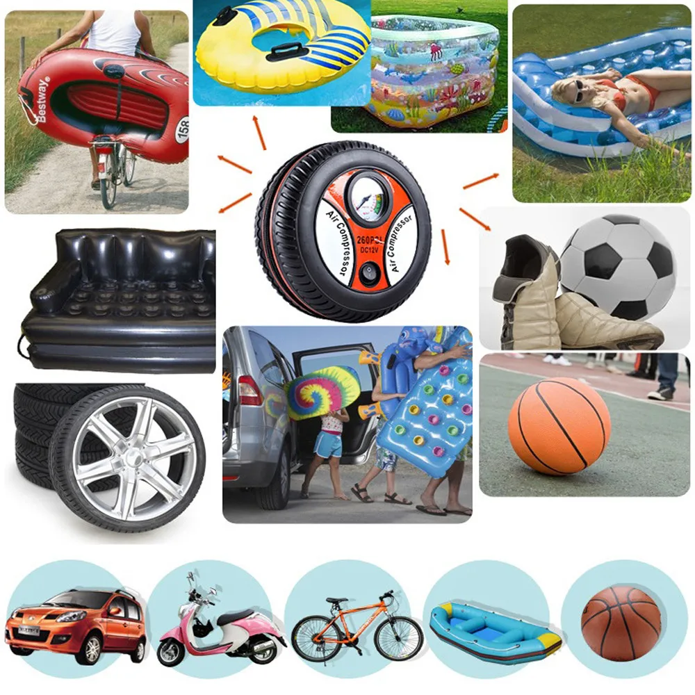 Портативный автомобильный воздушный насос 12 В 540 большой двигатель продукт