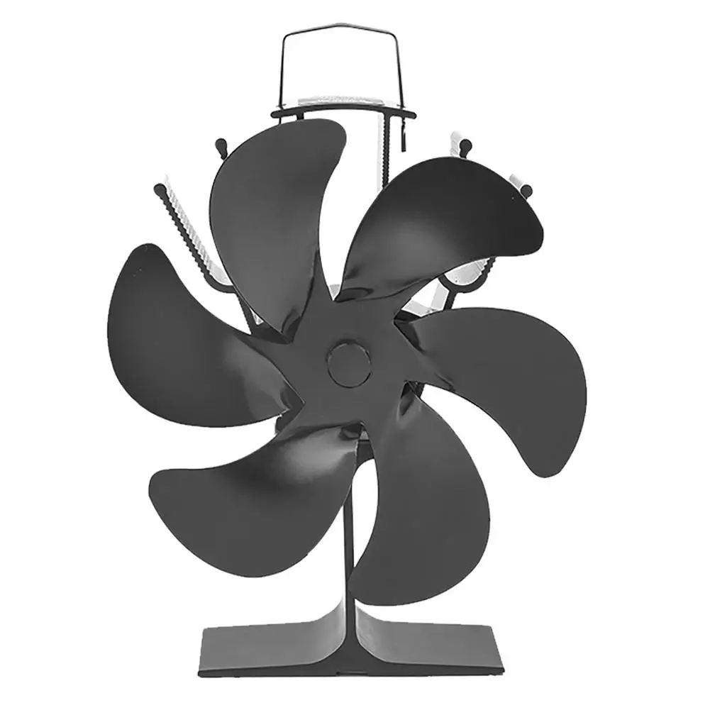 

Stove Fan Effecient 6 Heat Blade Fireplace Fan Powered Log Wood Burner Ecofan Quiet Fan Home Heat Distribution For Home
