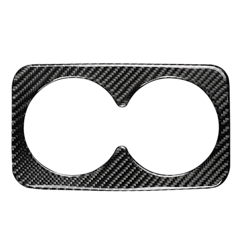 

for Cadillac XT5 2016 2017 Carbon Fiber Water Cup Holder Panel Sticker Center Armrest Panel Cover Trim