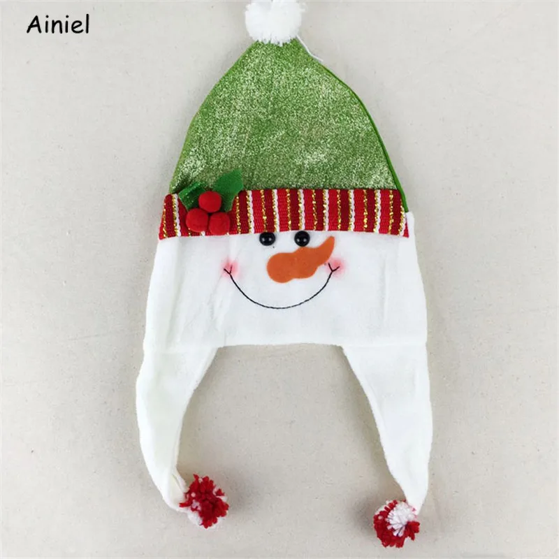 Шляпа Деда Мороза С Рождеством карнавальный костюм снеговик олень кепка теплая