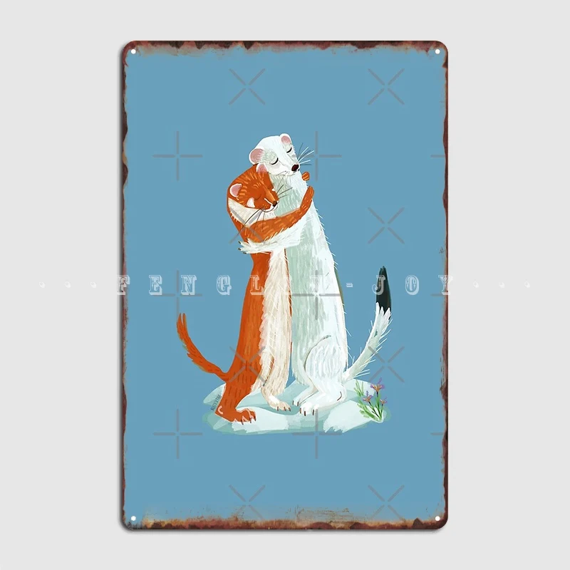 

Weasel металлический плакат для объятий, настенная пещера, кинотеатр, индивидуальный фотографический плакат
