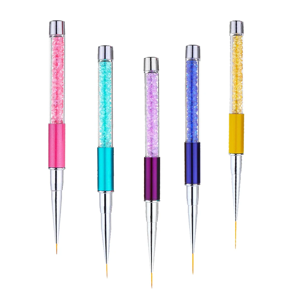 

Nail Art Liner Pen Striping Brush, UV Gel Nail Brush Painting Drawing Pen Manicure Tool - Various Sizes