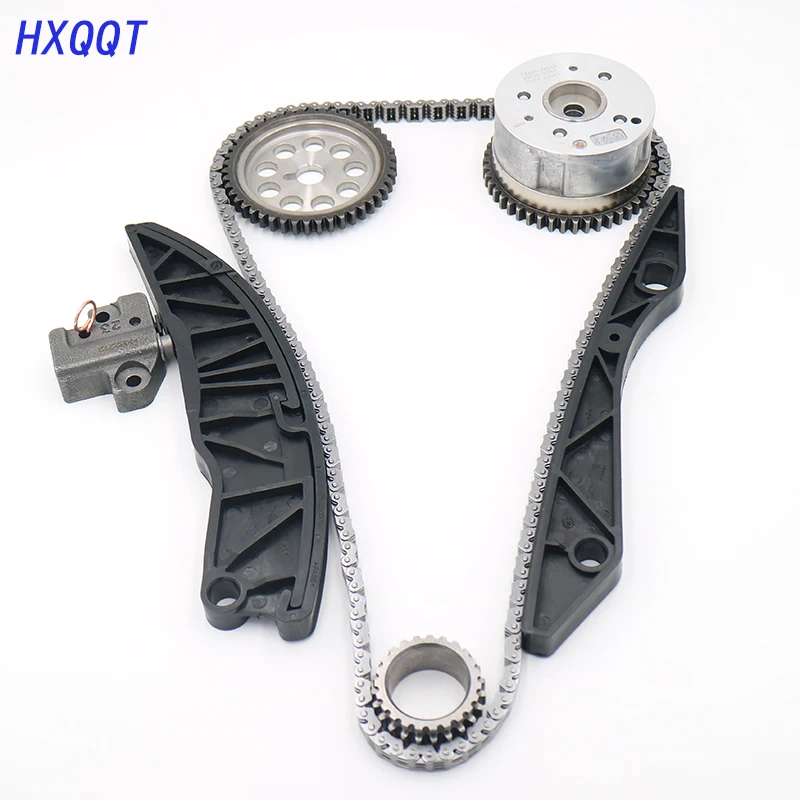 

Timing Chain Set Timing Chain Kit + CVVT FOR Hyundai FOR KIA 1.4 1.6i G4FA G4FC CVVT Camshaft Adjusters
