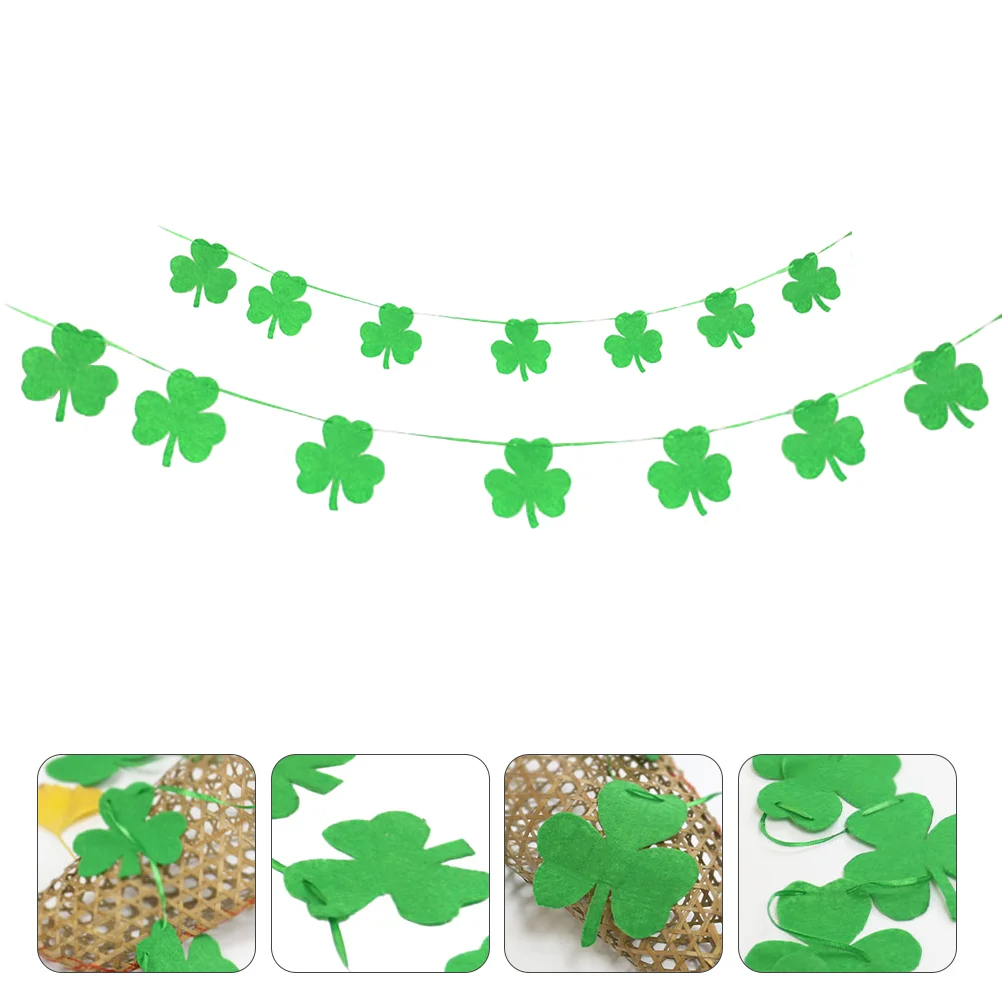 

Баннер из нетканого материала для вечерние в стиле Св. Патрика, 2 шт., веревка (размер L + 3M)