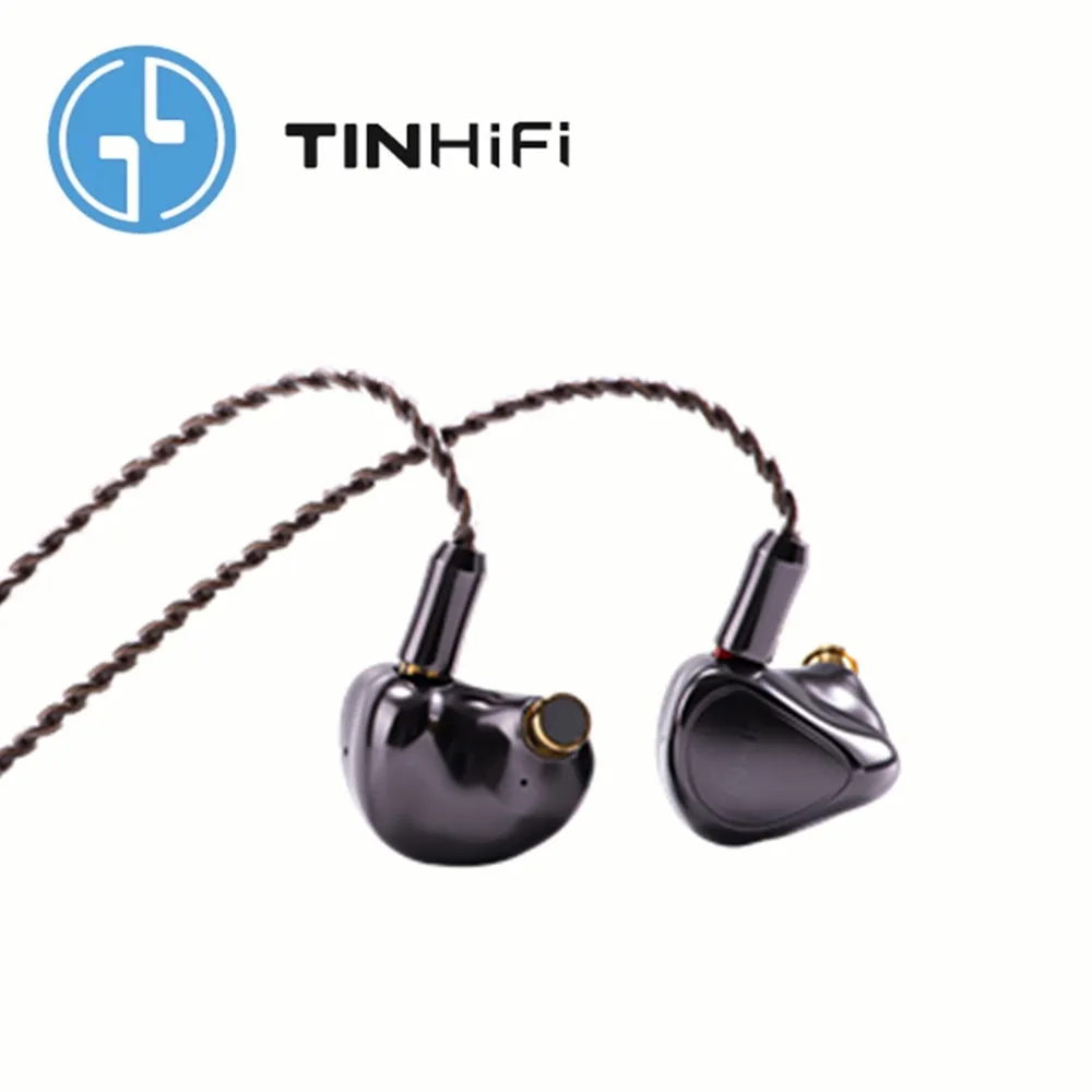 

TinHiFi T5 In Ear Earphones 10mm Earbuds Tin T5 DOC Driver Bass Metal HIFI Music Monitor Headphone With 2PIN 0.78MM Cable