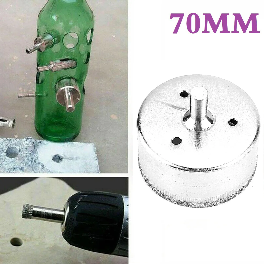 

70mm Diamond Hole Saw Set Holes Drill Bit Cutter Tile Glass Marble Ceramic Air Tool Accessories 1Pcs 70mm Diamond Coated Hole Sa