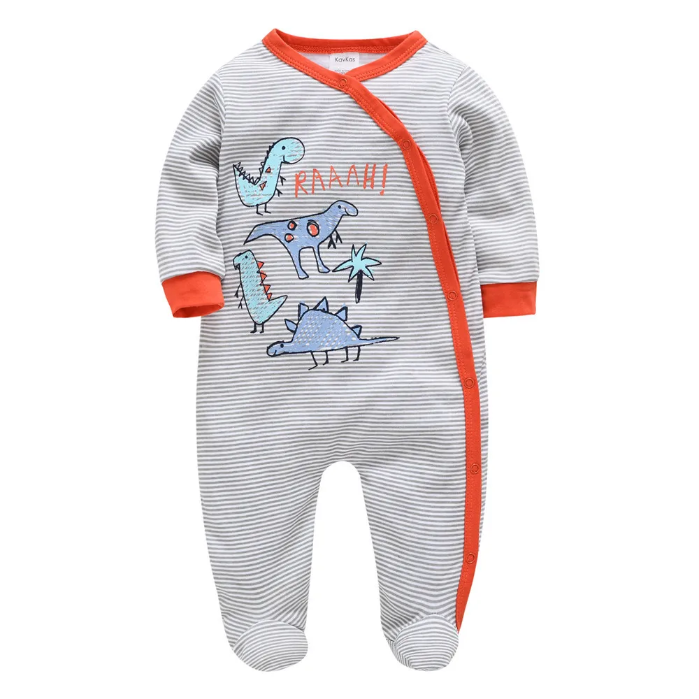 

2021 Baby Boy Clothes 100% Cotton ropa de bebe Newborn Rompers 0-12 Months Infant Overalls Full Sleeve Jumpsuit