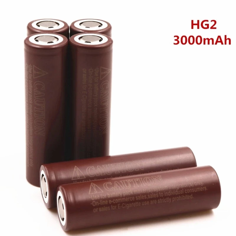 100% Оригинальный аккумулятор HG2 18650 3000mAh 3.6V, предназначенный специально для питания HG2, подходит для зарядки.