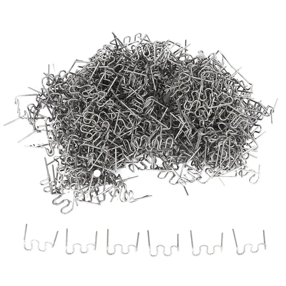 1000 шт. 0 8 мм/сек волны скобы для автомобильного бампера кузов Пластик степлер