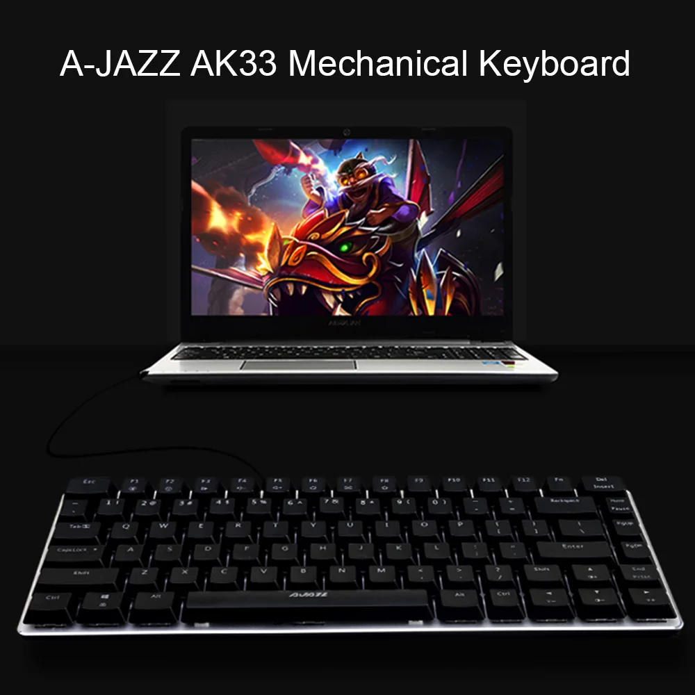 Механическая игровая клавиатура AJAZZ AK33 линейное действие для киберспорта 82