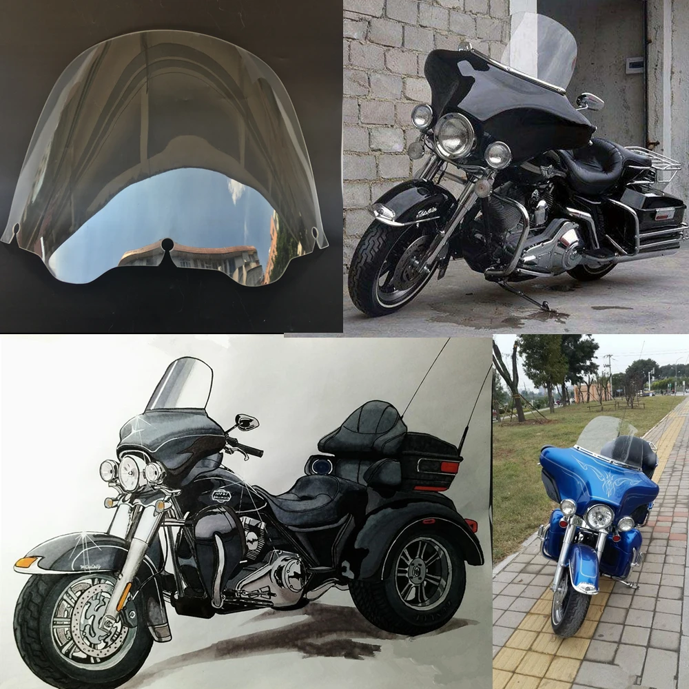 Мотоцикл 1" очистить лобовое стекло для 96-13 Harley Touring Street Glide Electra ультра классический 1996-1998 1999 2010 2011 2012 2013