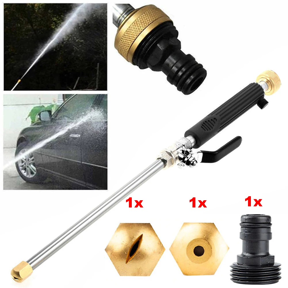 

Car High Pressure Water Gun 46cm Garden Washer Hose Wand Nozzle Sprayer Watering Spray Sprinkler Cleaning Water Spraying Tool