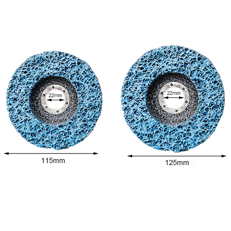 

Poly Strip Disc Abrasive Wheel Paint Rust Remover Clean Grinding Wheels For Motorcycles Durable Angle Grinder Car 125mm/155mm