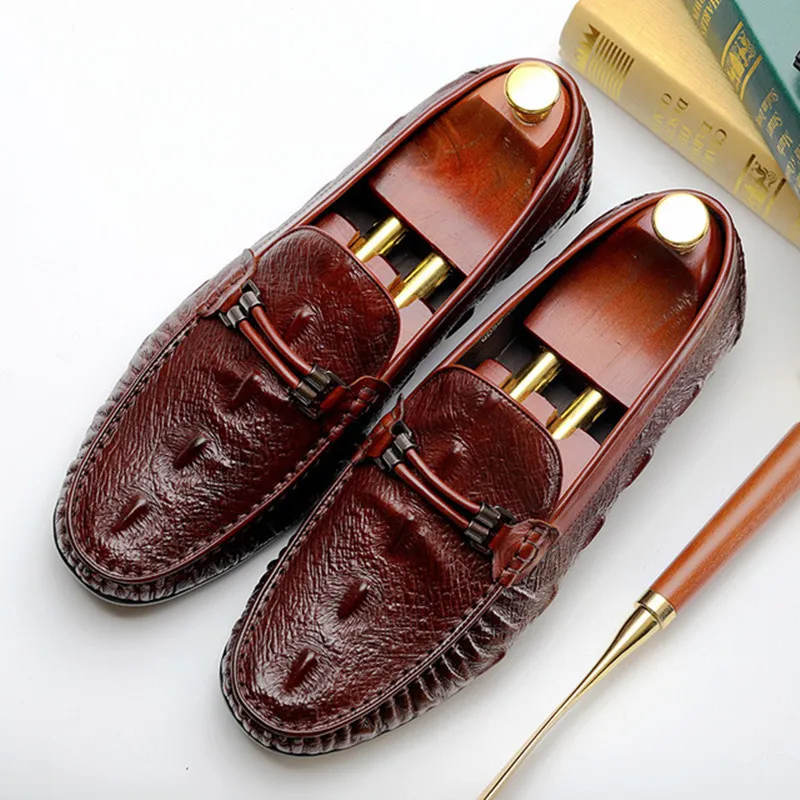 

Genuine cow leather brogue Crocodile Wedding shoes mens casual flats shoes vintage handmade oxford shoes for men black shoes