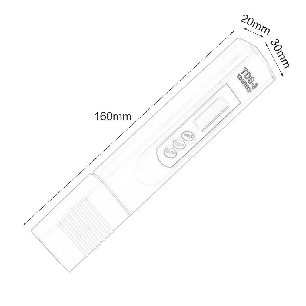 

Portable Size Handheld Digital Display TDS Tester Aquarium Pool SPA Water Quality Monitor Purity Tester Tools
