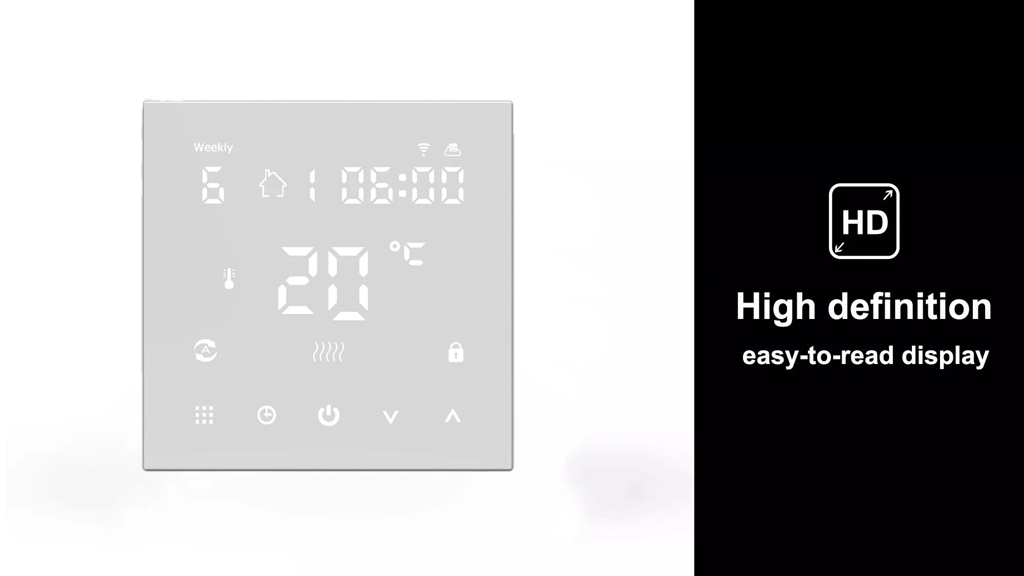Tuya smart wifi 7days Touch Screen Programmable Floor Heating control  Thermostat best digital thermometers