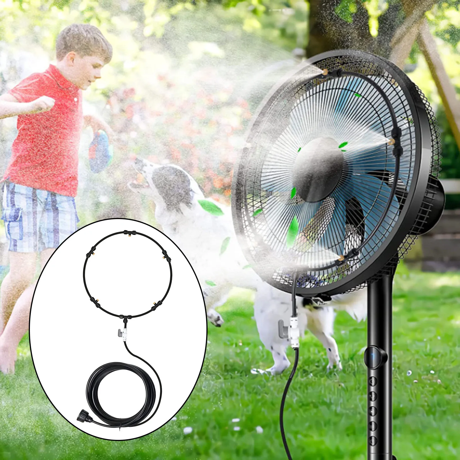 

Atomizing Spray Cooling Water Fog Sprayer System Garden Outdoor Misting System Water Mist for Home Garden Irrigation