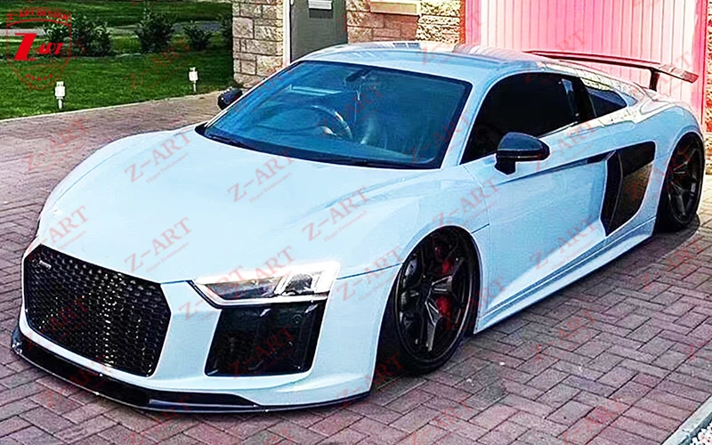 2016-2020 R8 carbon fiber aerokit for Audi body kit MK2 tuning bumper lips | Автомобили и мотоциклы