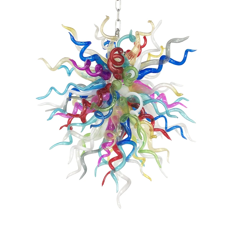 

Christmas Decorative Glass Chandelier Multicolored China Custom Hand Blown Murano Glass Art Crafts Pendant Lighting