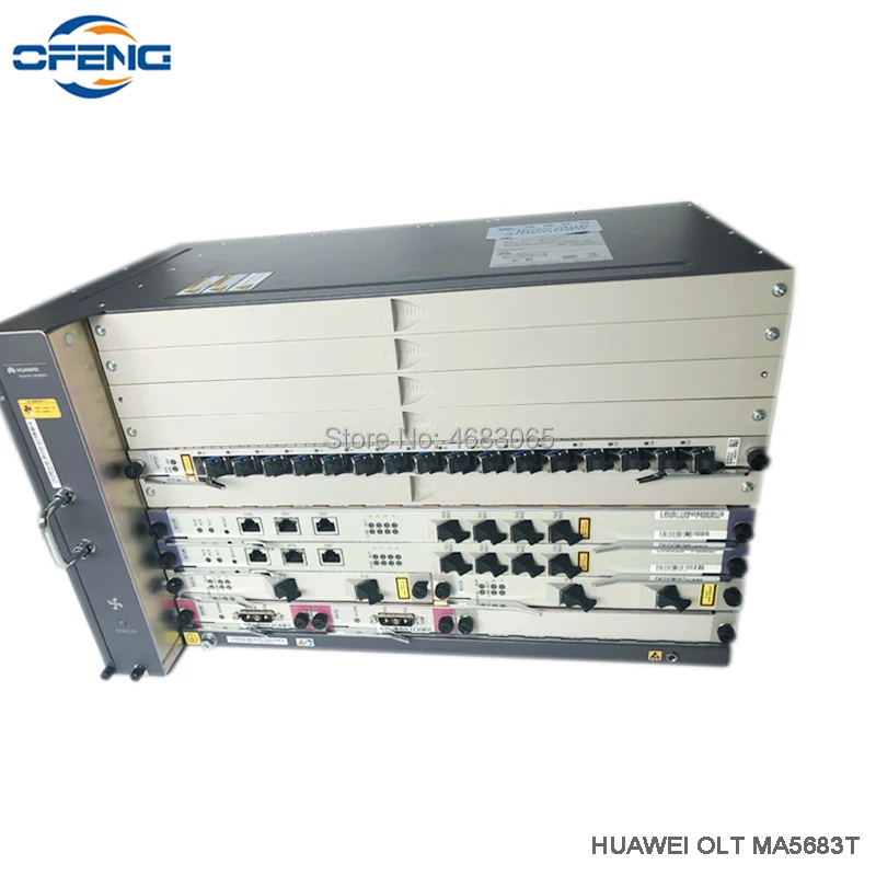 Huawei GPON OLT MA5683T 10G с 2xSCUN + 2xPRTE 2x X2CS 1 * GPFD сервисная плата 16 портов модулями класса B C SFP |