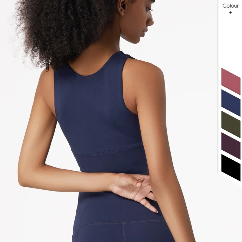 Топ NCLAGEN для йоги Женская нейлоновая бесшовная Спортивная футболка фитнеса