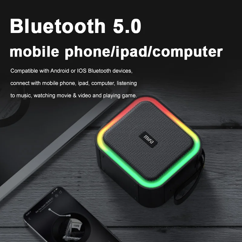 Mifa F50 беспроводной портативный Bluetooth динамик IPX7 водонепроницаемый встроенный