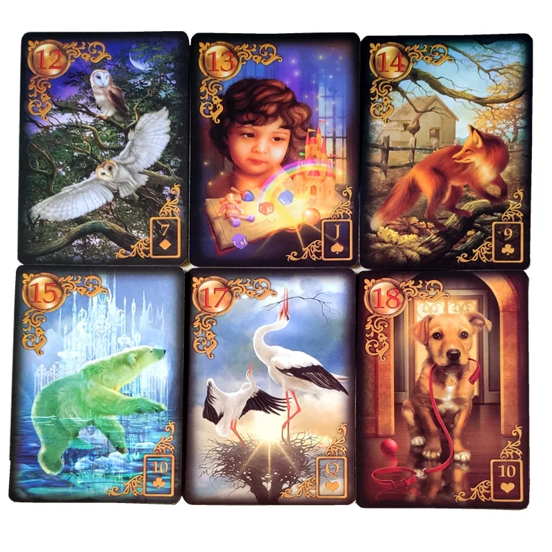 Новые карты для чтения Fate lenormand Oracle карты для загадочных фортун карты Для Таро для гадания Fate unicorn карты для oracle FT014