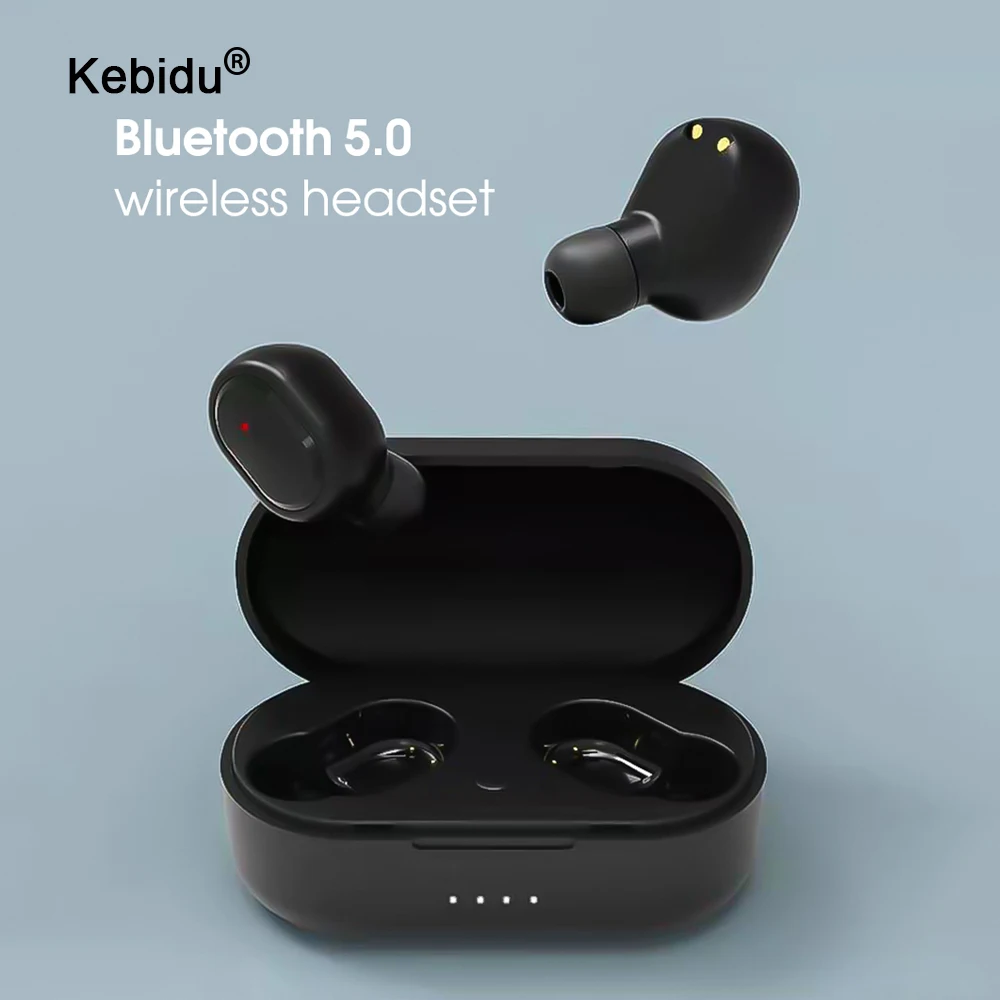 Kebidu Спорт M1 Bluetooth гарнитуры беспроводные наушники 5,0 TWS наушники с шумоподавлением микрофон для iPhone Xiaomi huawei samsung