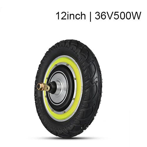12inch 36v500w 8, 10, 12 дюймов, Электрический скутер, ступица двигателя, колеса 24 В, 36 В, 48 В, 350 Вт, 500 Вт, колесный мотор, бесщеточный EBike, Электрический скутер, Конверсионные Комплекты - Цвет: 12inch 36v500w
