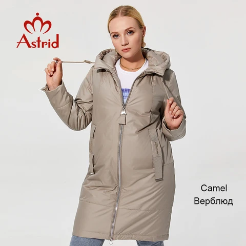 Astrid 2022 New Winter Jacket Jacket Midn Lenghed Design Comparado Moda de Moda de Moda de O Grande, Parka Warm Women Coat AM-9726