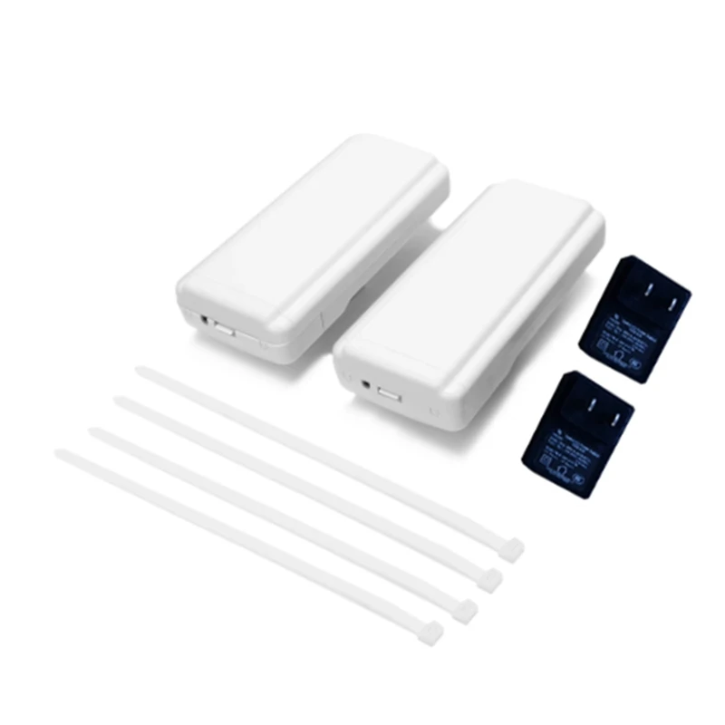 

2 Pcs Wireless WiFi Bridge Outdoor CPE Router WIFI Extender 5.8G 450Mbps Access Point Long Range Supports 2.5KM-US PLUG
