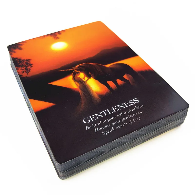 

English Oracle Card Oracle of The Unicorns Unicorn Oracle Card Divination Board Games Tarot Card