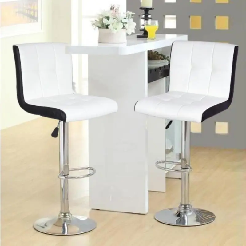 

2 шт./компл. барный стул для отдыха кожаные шарнирные барные стулья с регулируемой высотой стул для паба мебель из искусственной кожи HWC