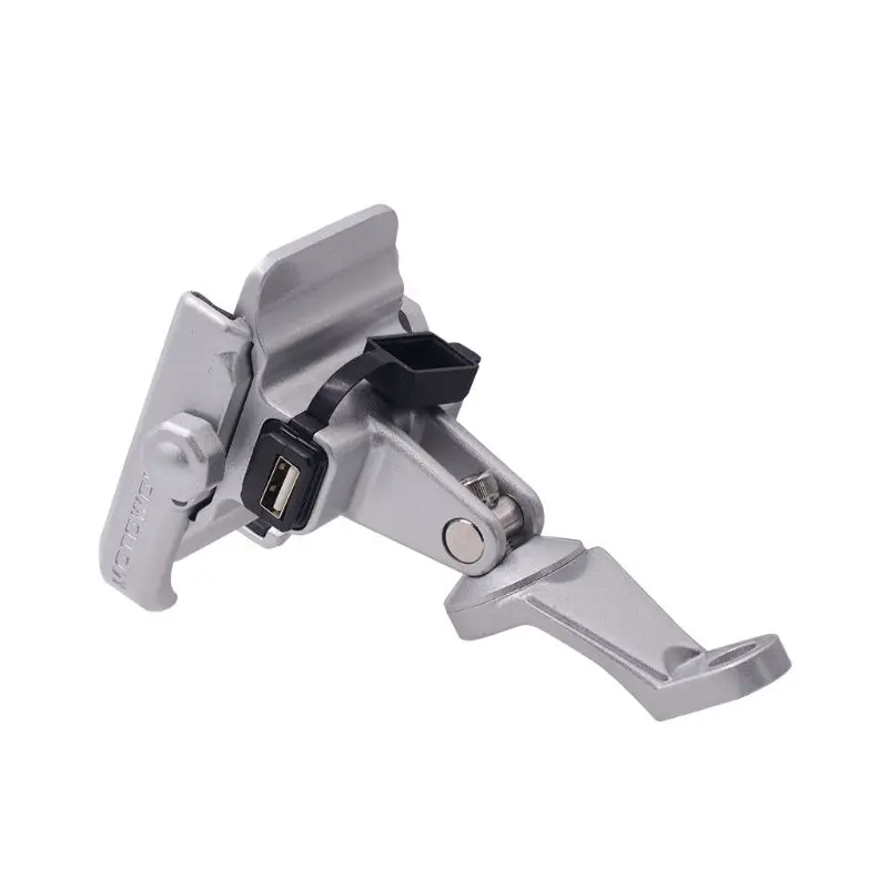 360 degree universal waterproof 12v 24v motorcycle scooter handlebar rearview mirror phone holder mount bracket usb charger for free global shipping