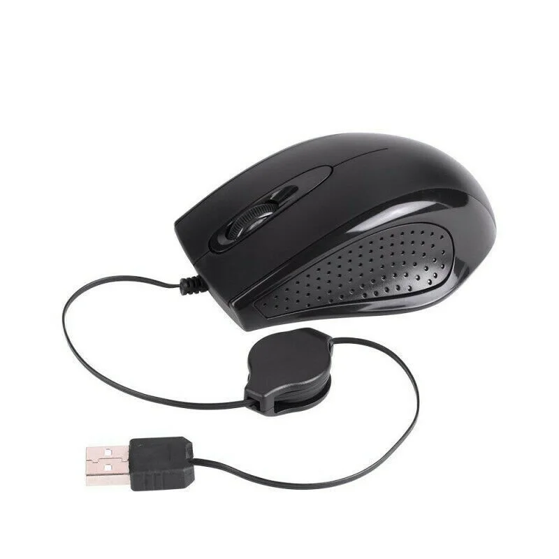 

Выдвижная оптическая USB-Мышь 3D в черном цвете
